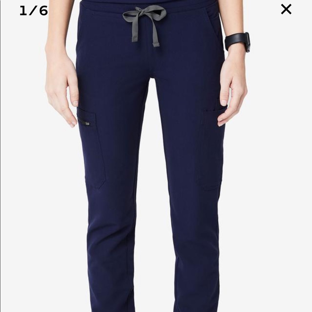 FIGS YOLA SCRUB PANTS MEDIUM NAVY BLUE(Firm)